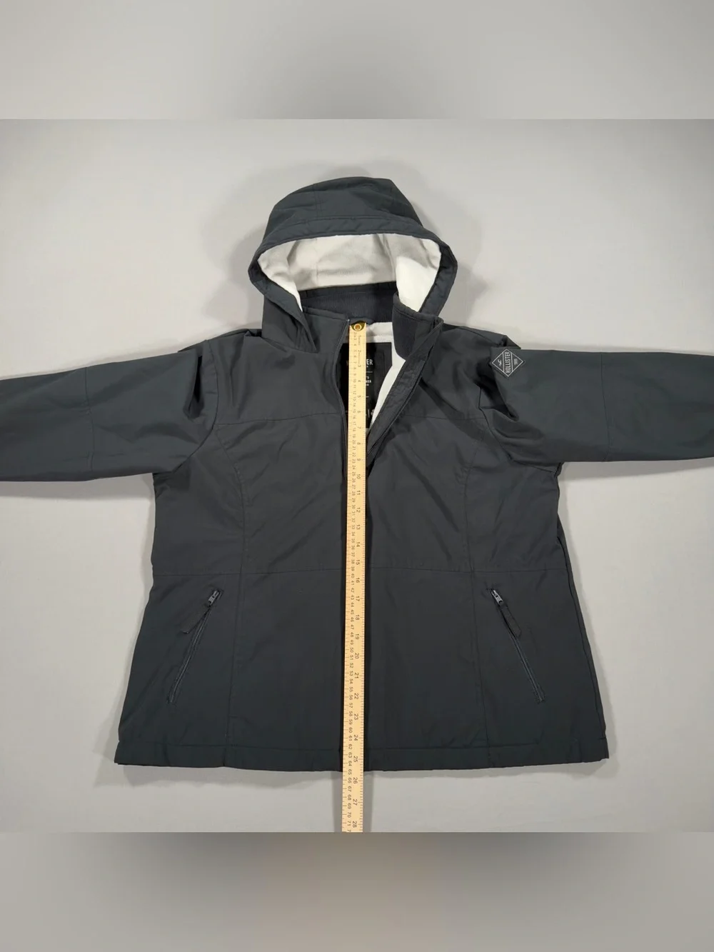 Hollister California Women's Hooded All-Weather Jacket Black Size XXL